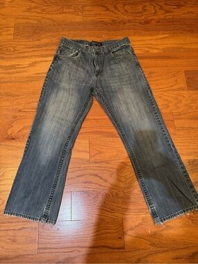Men's Bootcut Jeans in Faded Blue - Classic Denim